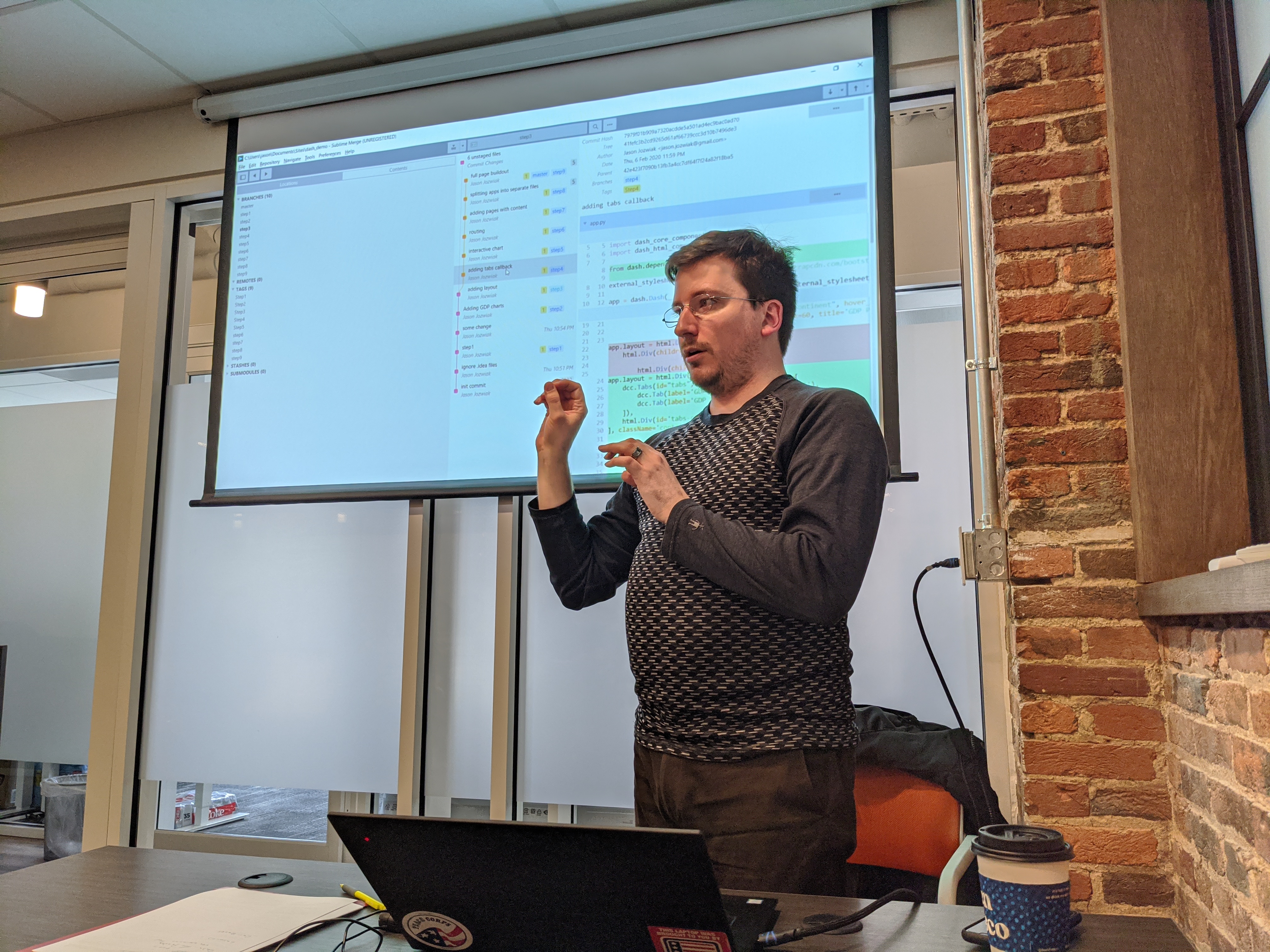 Jason Jozwiak gives presentation